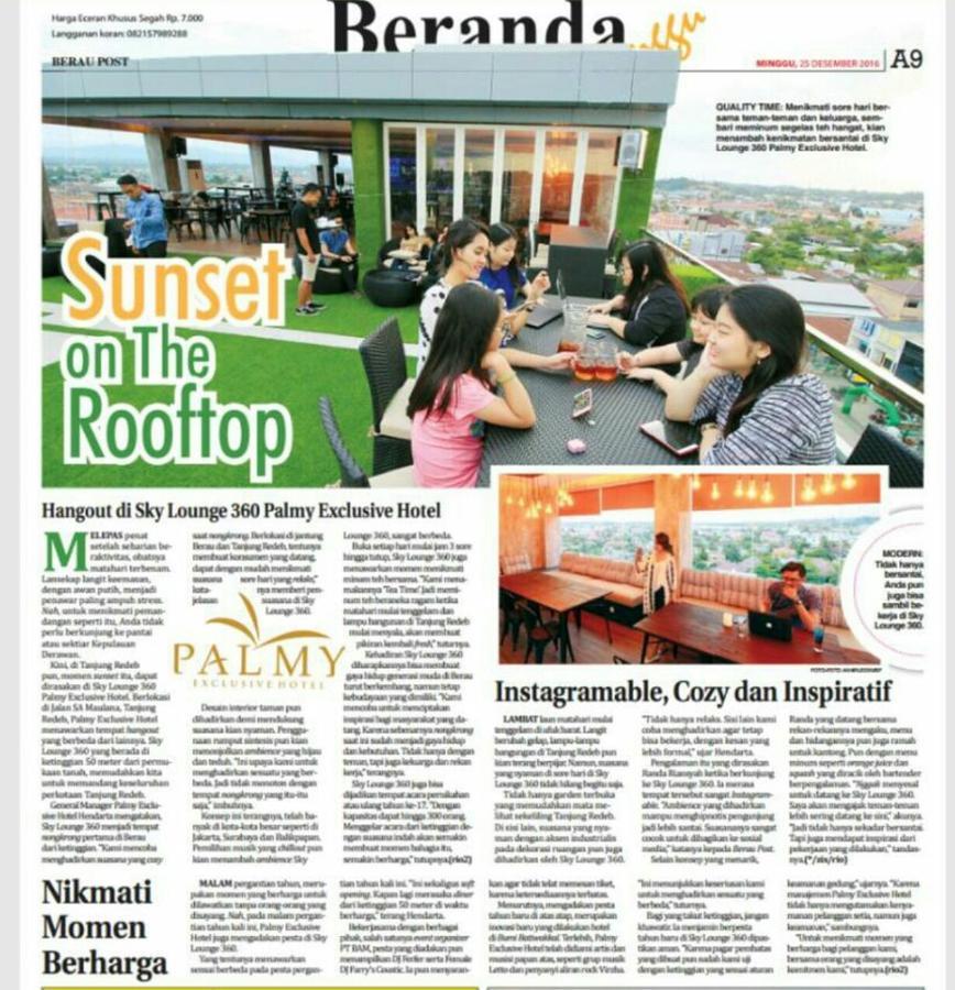 Palmy Exclusive Hotel Tanjung Redep Exterior foto
